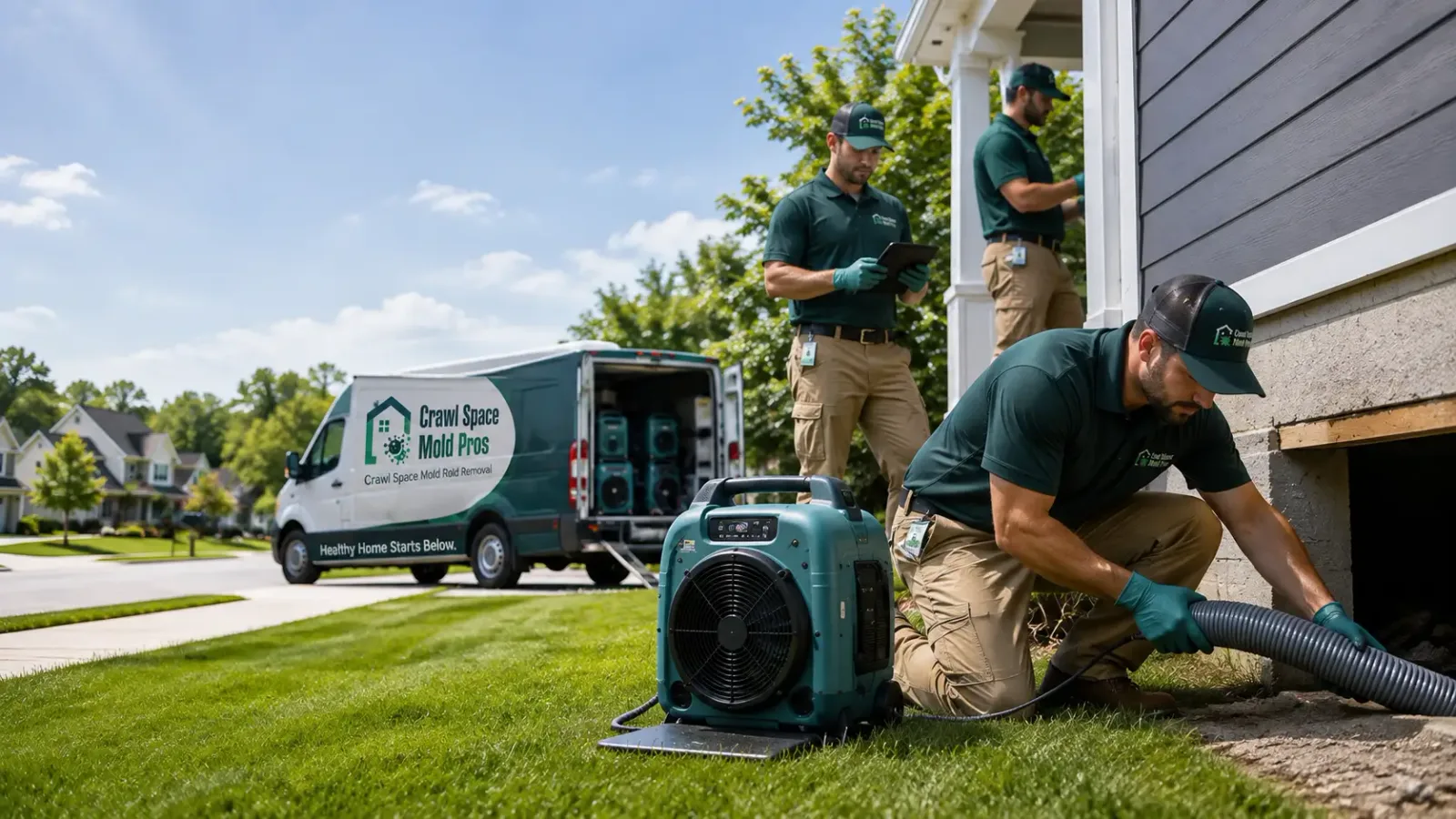 Crawl Space Mold Removal in Irondale, OH